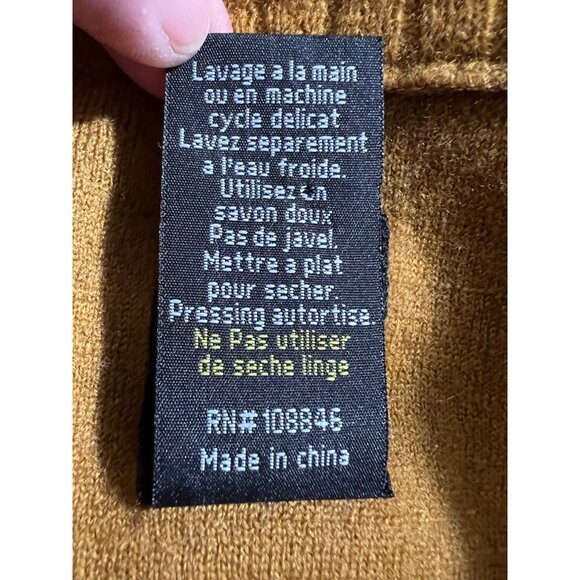 Kuhl Deer Valley Brown Fleece Full-Zip Jacket With Yellow Stripes Mens Size L Wa - Picture 10 of 12